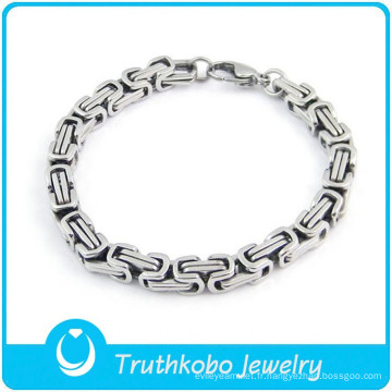 TKB-B0128 gros usine de porcelaine Unique best-seller conception mécanique argent 316L en acier inoxydable hommes garçons bracelets